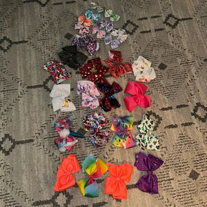 Jojo Siwa Bow lot of 18 large and 9 small